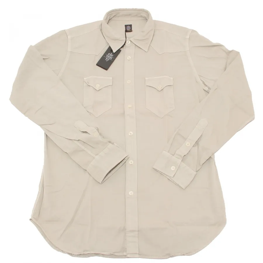 0634P camicia manica lunga ELEVENTY beige camicia uomo shirt men