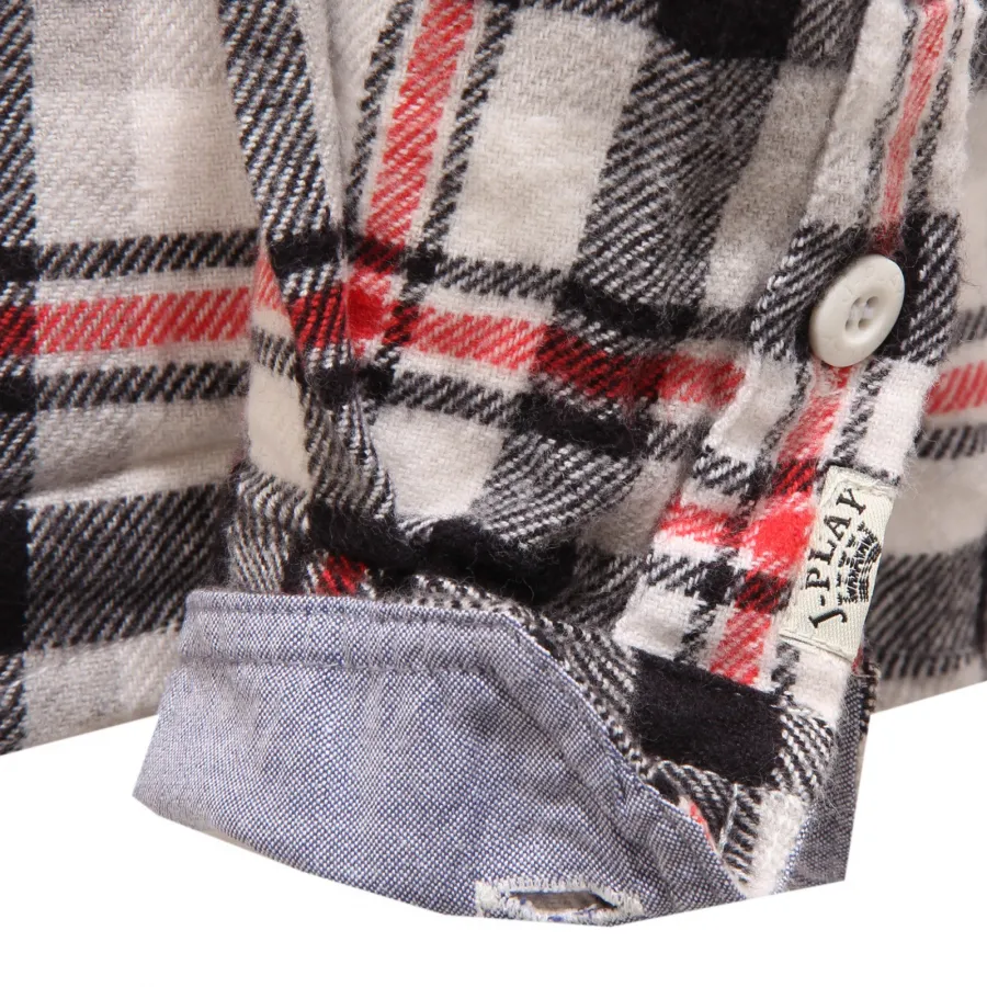 7202V camicia felpata uomo J-PLAY ENGLISH COUTURES shirt for winter men