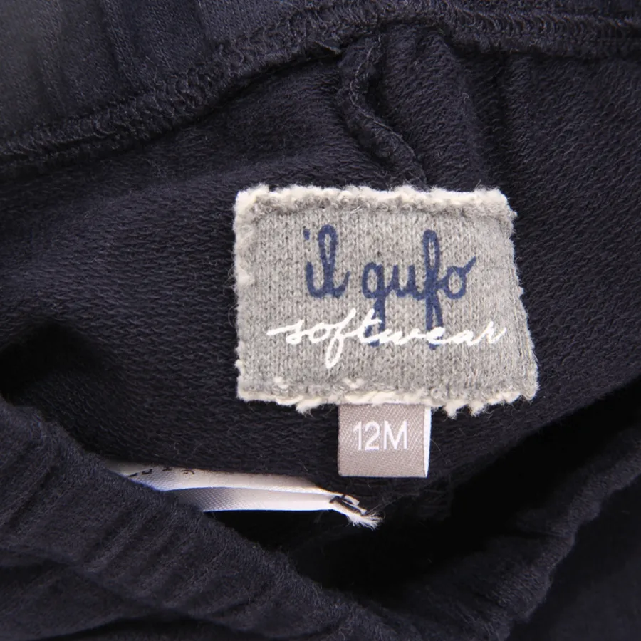7662AR pantalone bimba IL GUFO SOFTWEAR girl kids sweatpants blue