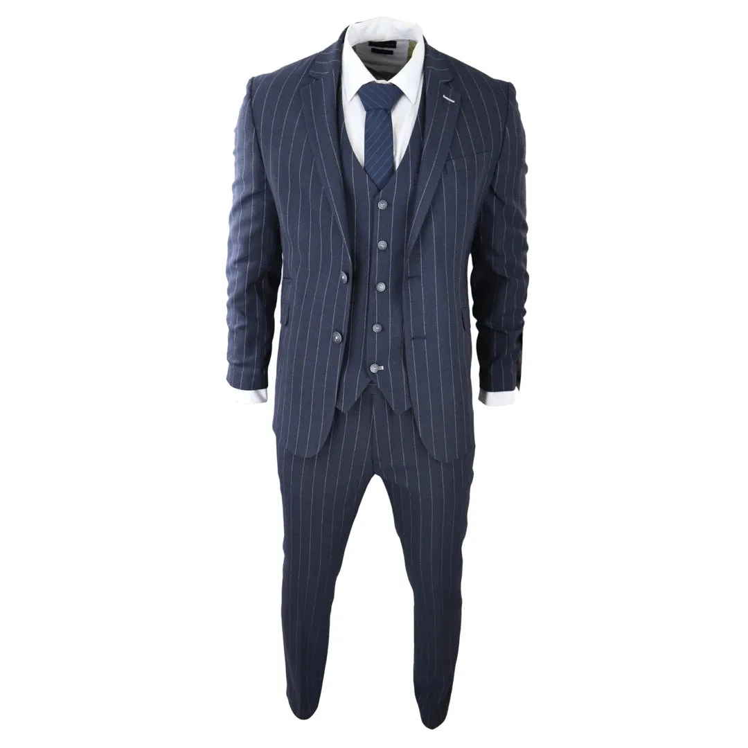 Abito Formale da Uomo 3 Pezzi Gessati stile Classico Vintage Gatsby anni 1920s