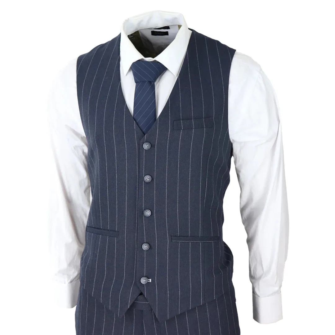 Abito Formale da Uomo 3 Pezzi Gessati stile Classico Vintage Gatsby anni 1920s
