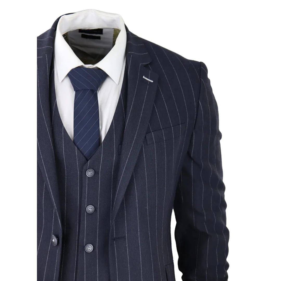 Abito Formale da Uomo 3 Pezzi Gessati stile Classico Vintage Gatsby anni 1920s