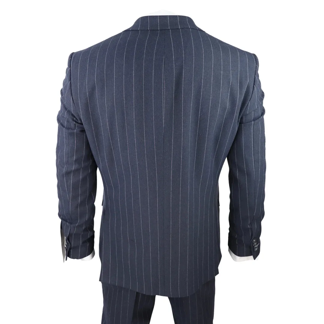 Abito Formale da Uomo 3 Pezzi Gessati stile Classico Vintage Gatsby anni 1920s