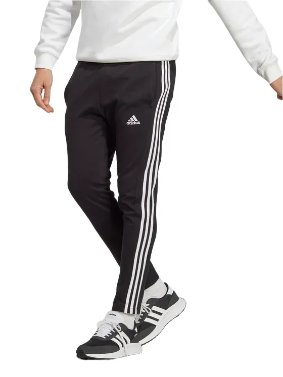 Adidas Pantalone sportivo da uomo in jersey 3 Strisce IC0044 black