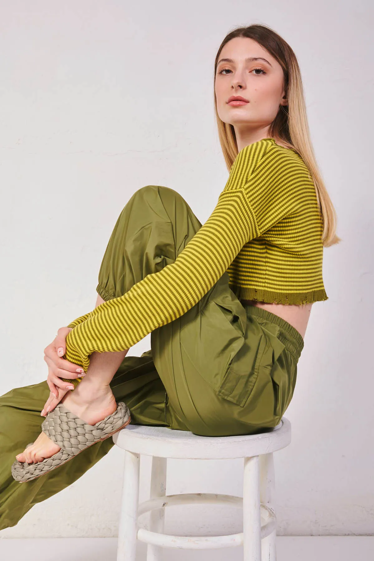 ANIYE BY maglia a righe RIBBED PULL