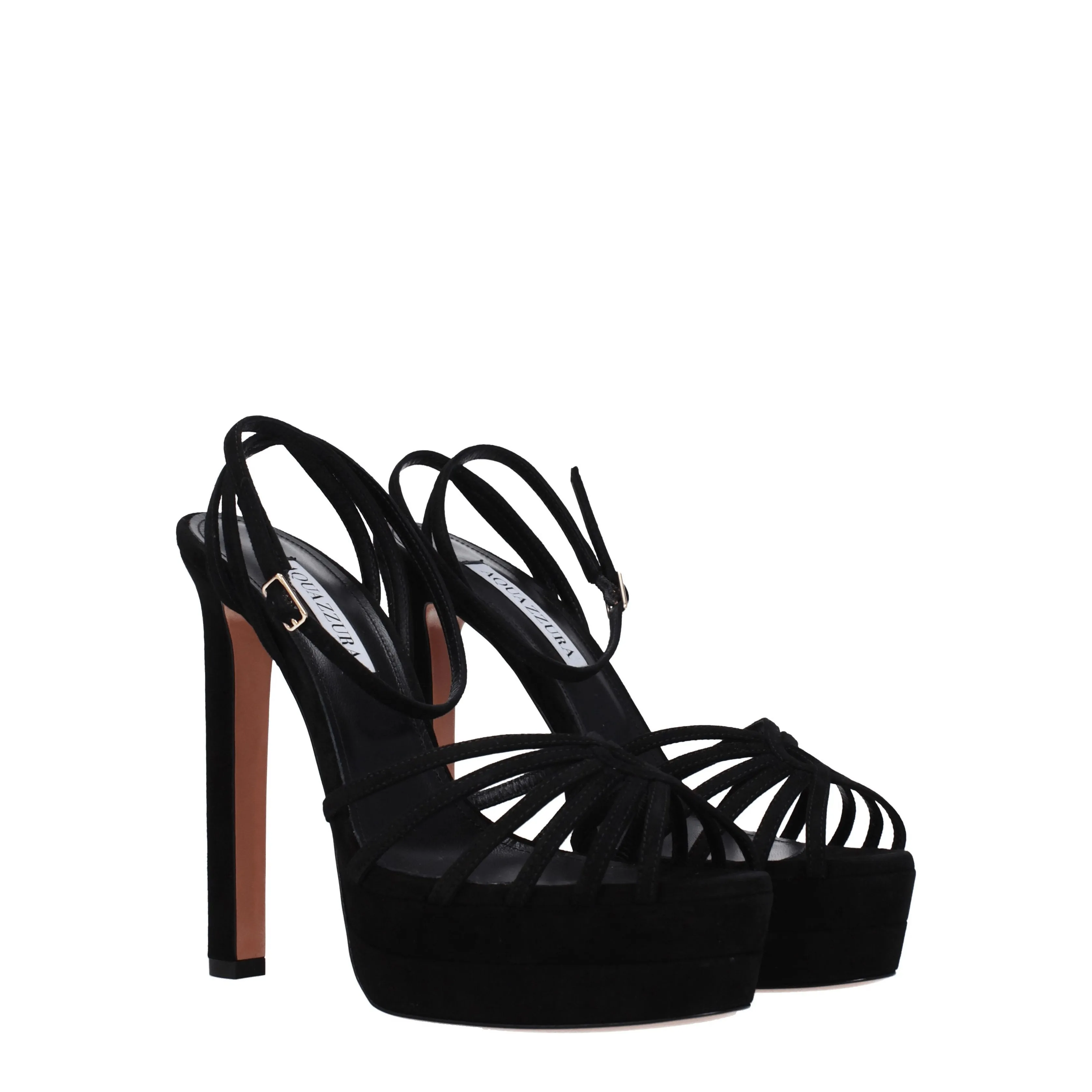 Aquazzura Sandali Flow Donna Camoscio Nero