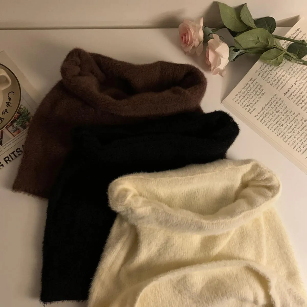 Autunno caldo mini gonne donna slim dolce adorabile streetwear vita alta accogliente semplice tutto abbinato caldo ins popolare