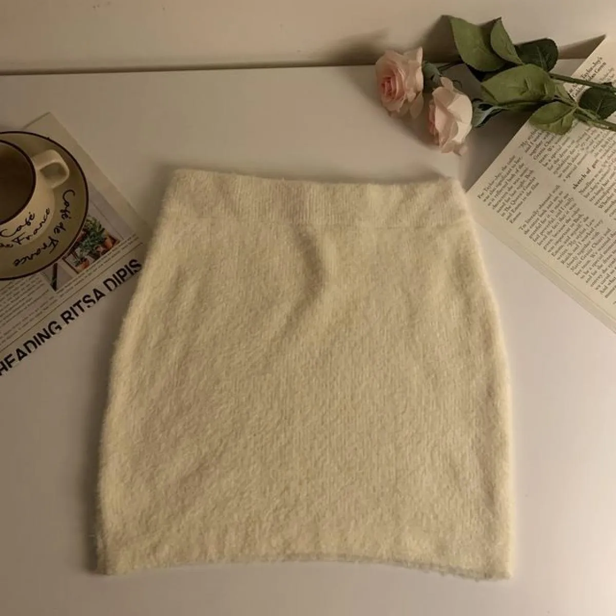 Autunno caldo mini gonne donna slim dolce adorabile streetwear vita alta accogliente semplice tutto abbinato caldo ins popolare