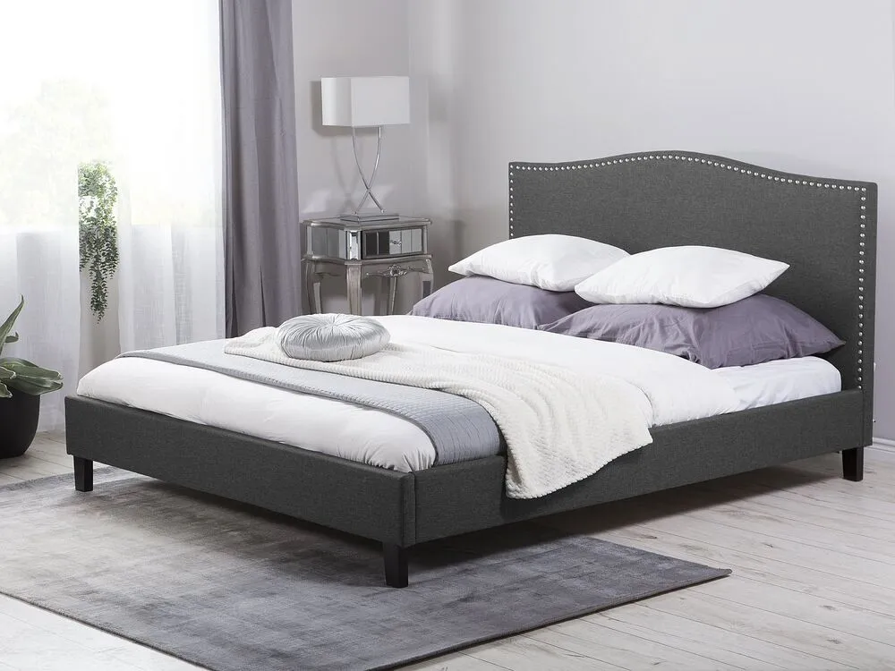 Bed Fabric MONTPELLIER 180 x 200 cm (EU Super King) LED White