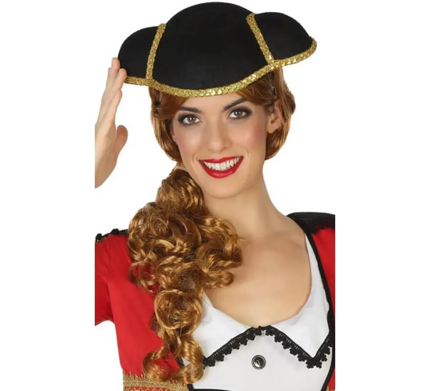 Berretto da torero nero e oro