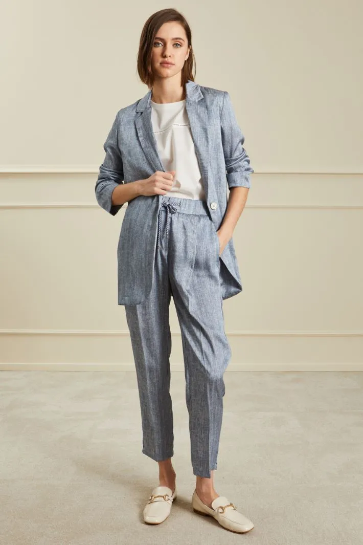 Blazer morbido in raso