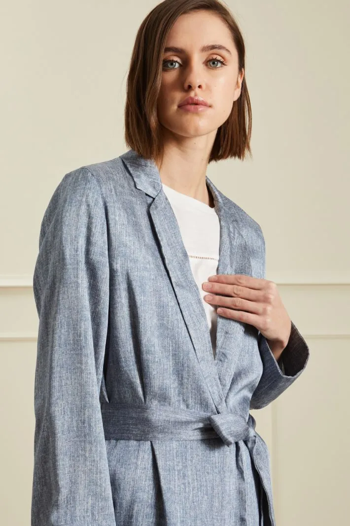 Blazer morbido in raso
