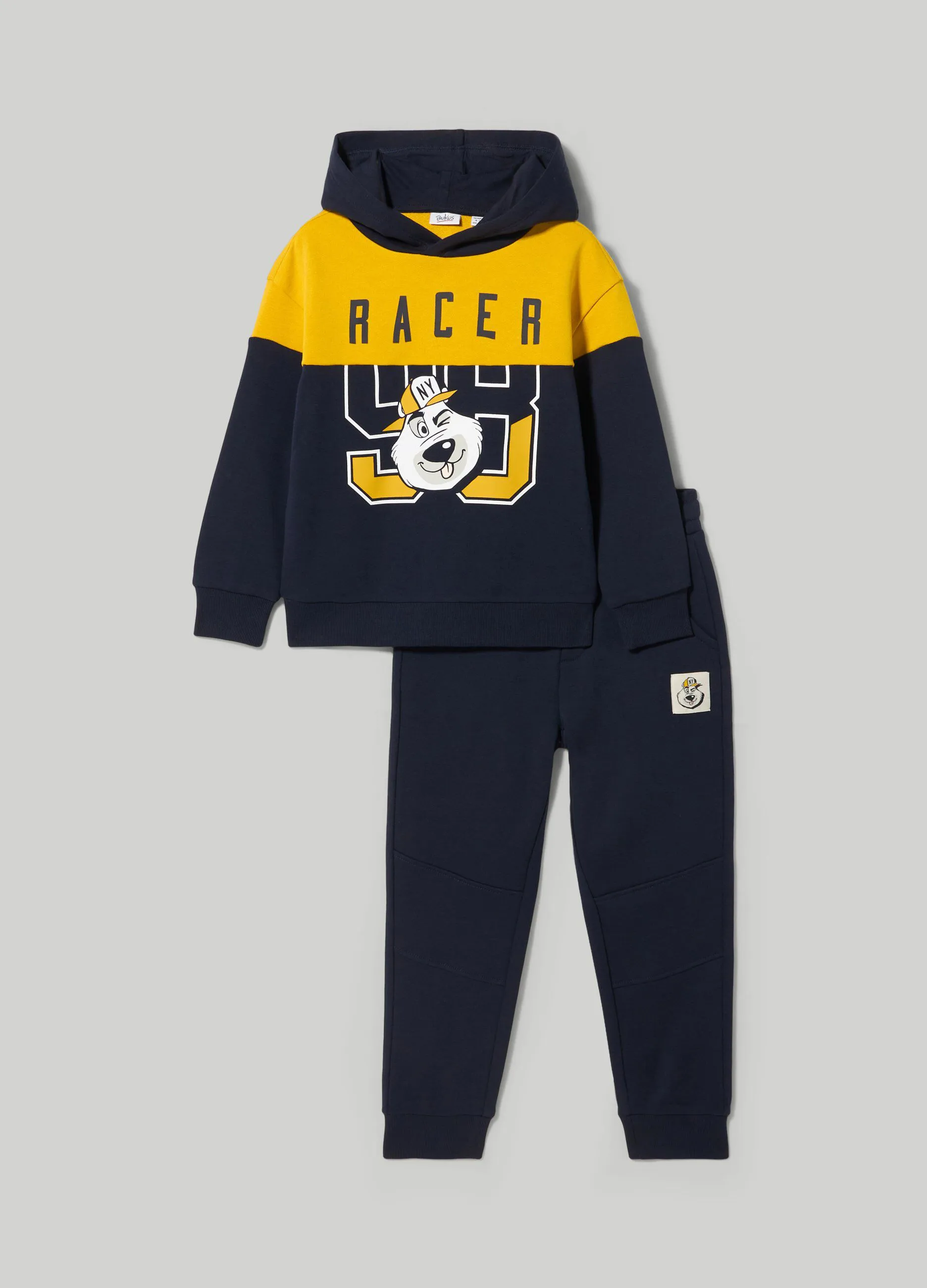 BLUKIDS  Jogging set in puro cotone bambino