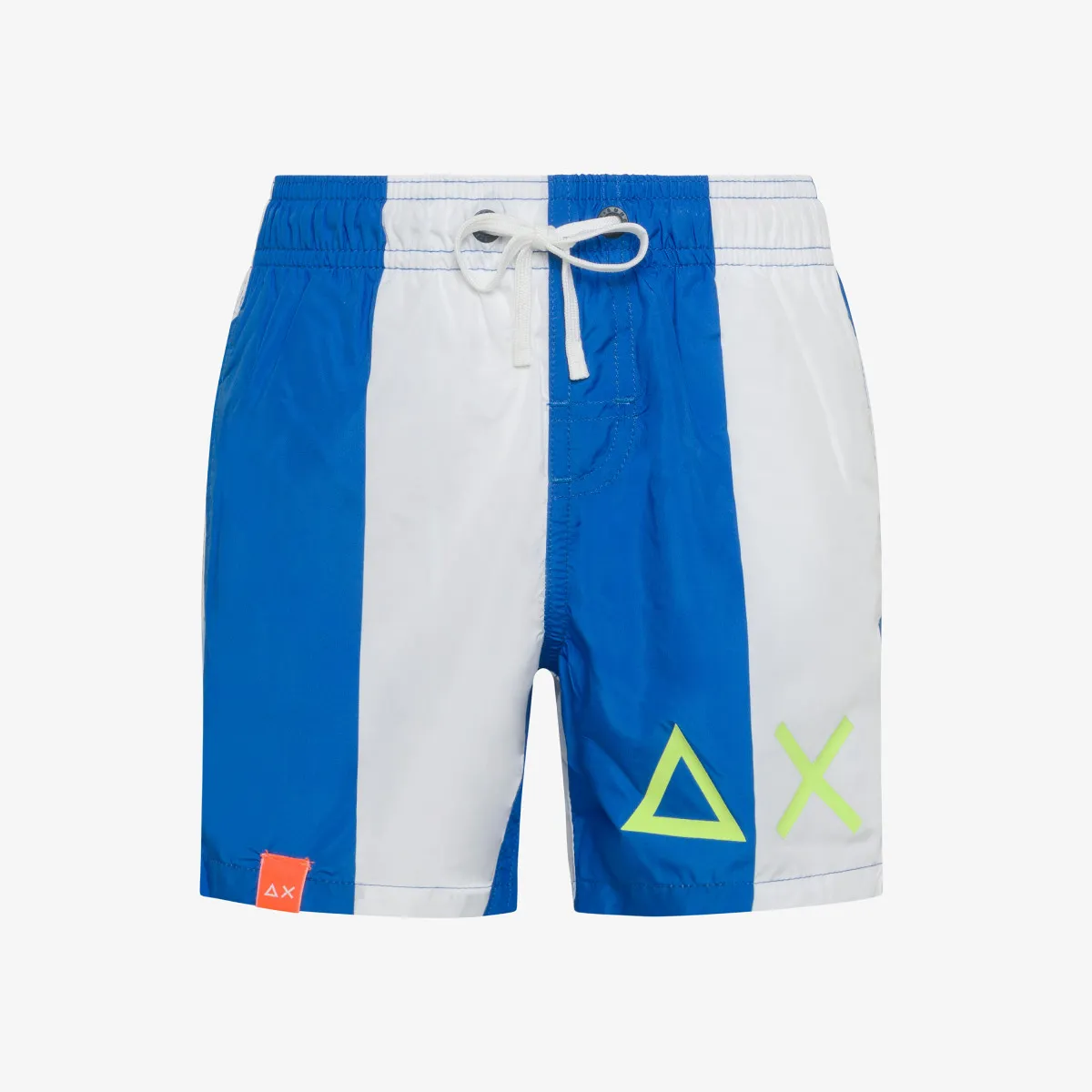 BOY'S SWIM PANT BIG STRIPES ROYAL/BIANCO
