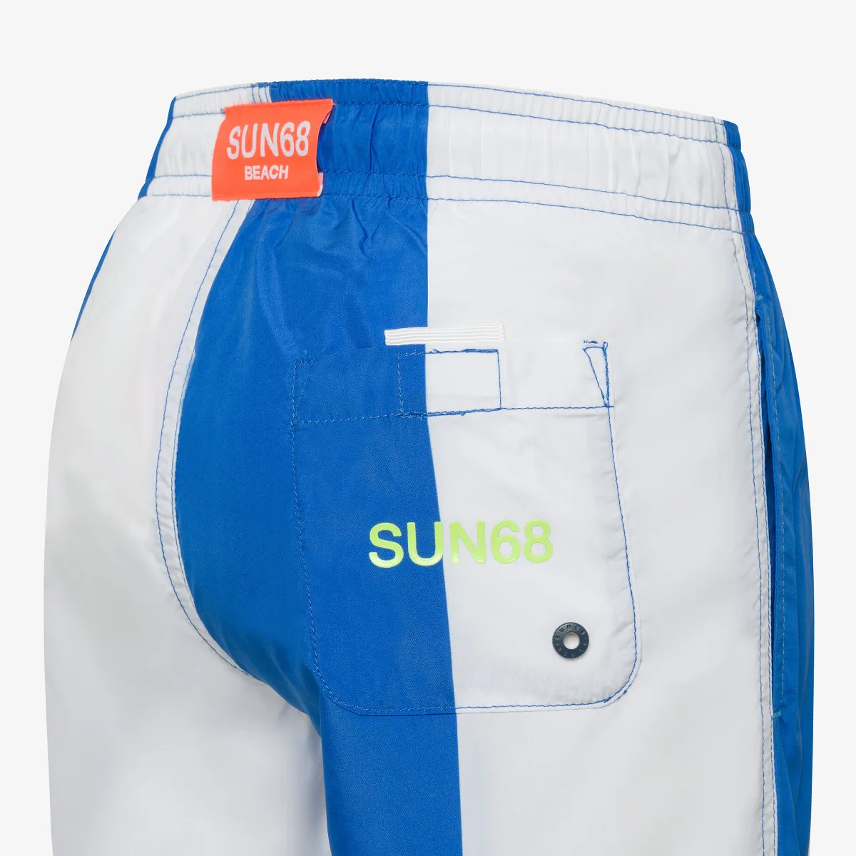 BOY'S SWIM PANT BIG STRIPES ROYAL/BIANCO