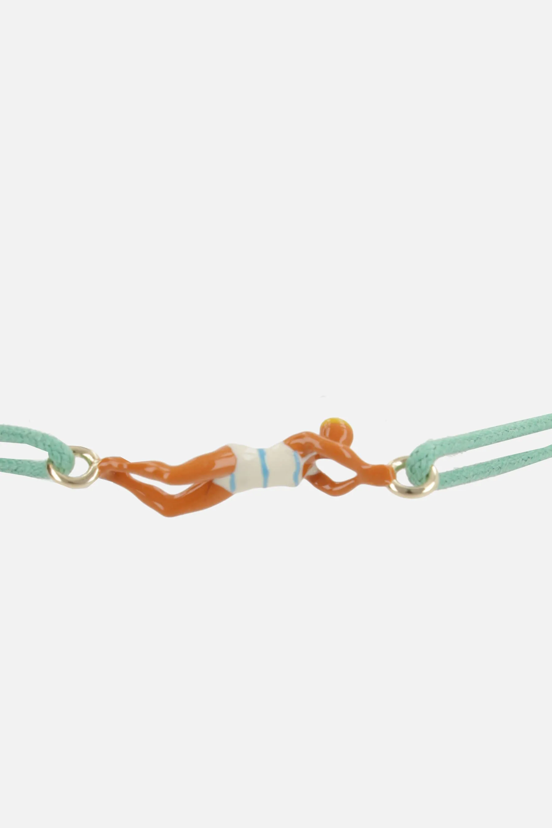  bracciale Nadadora Completo in corda e oro giallo  