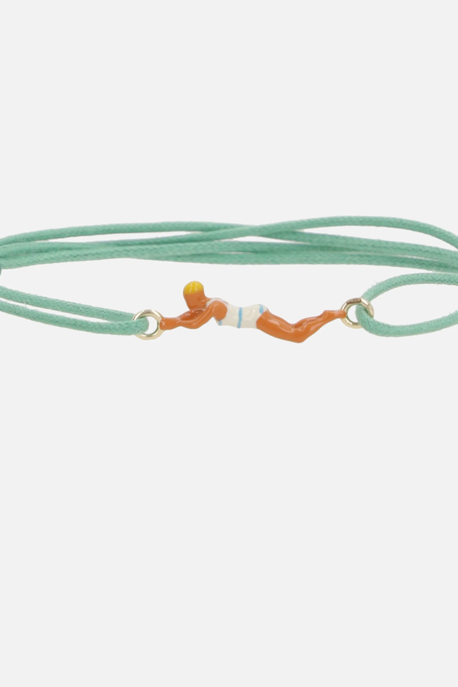  bracciale Nadadora Completo in corda e oro giallo  
