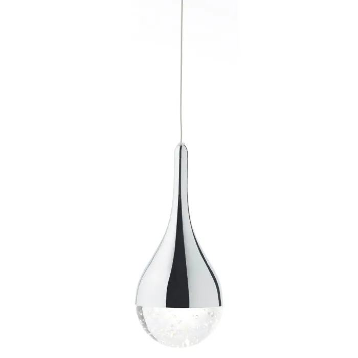 Brilliant FRIZZANTE Lampada a Sospensione LED Cromo, 4-Luci