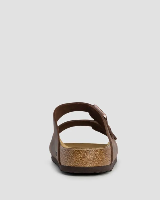 Brązowe klapki męskie Birkenstock Arizona Leoi Regular 52531-braun