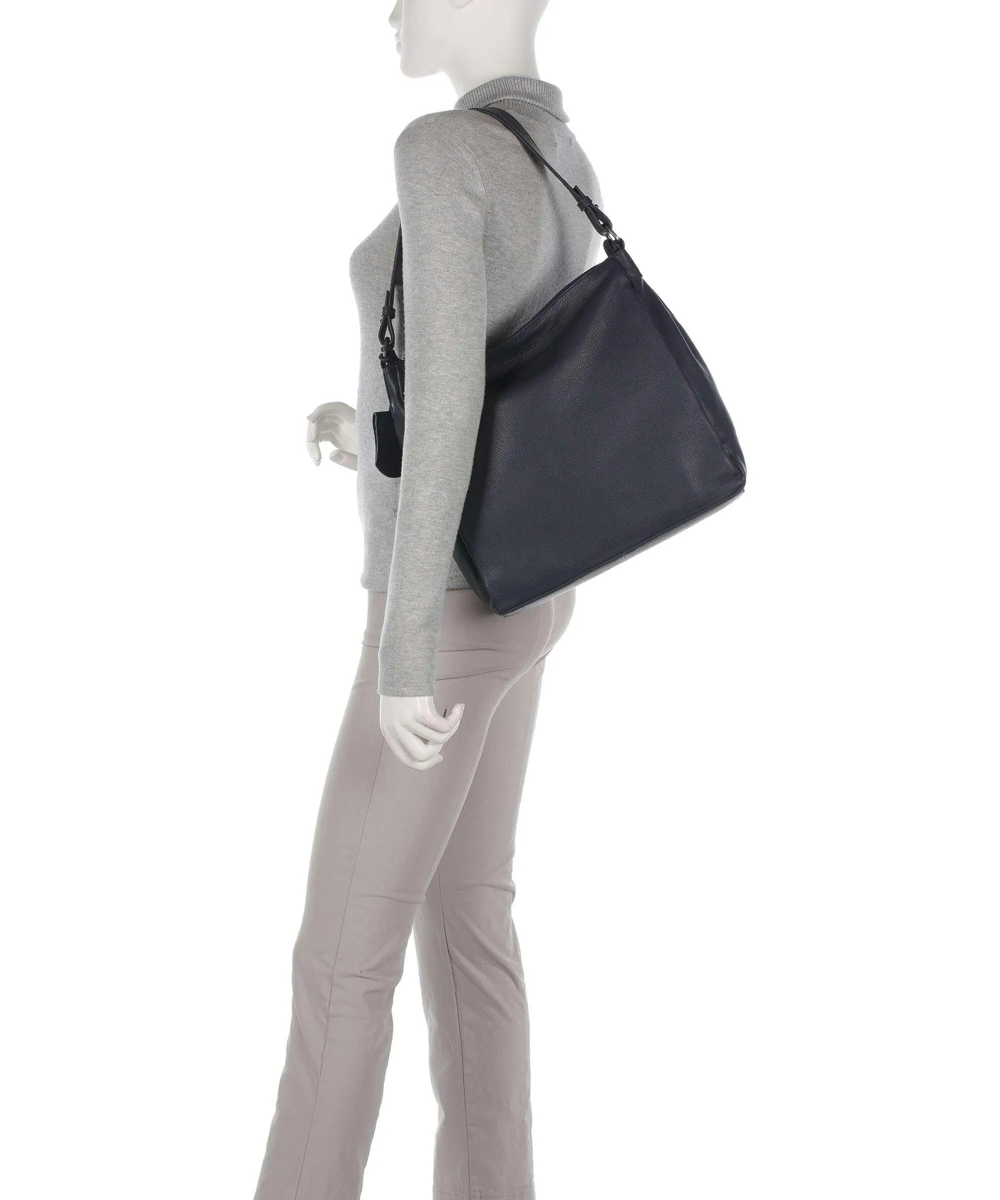  Burkely Lush Lucy Borsa hobo pelle granulata navy  