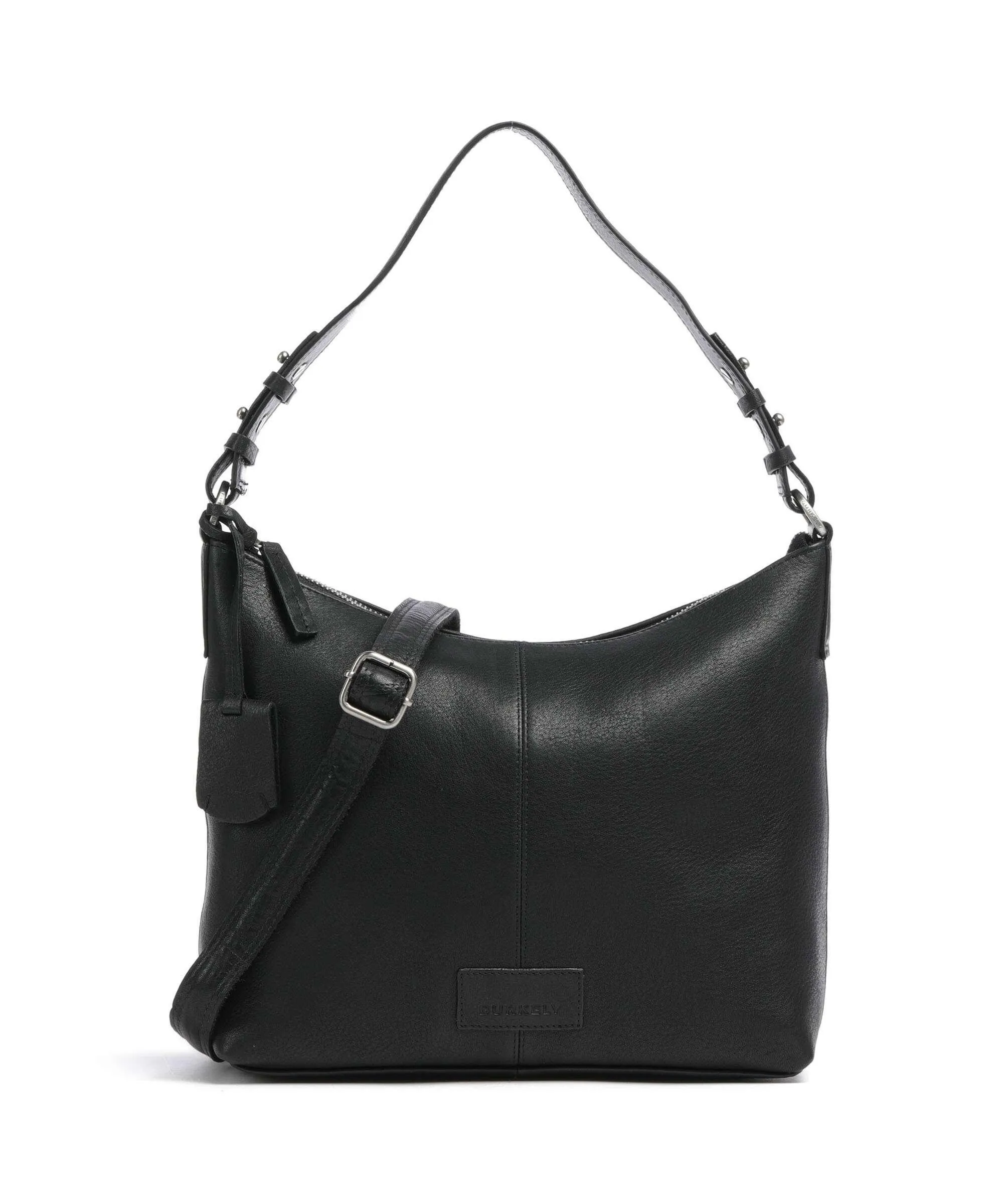  Burkely Soft Skylar Borsa hobo pelle granulata nero  