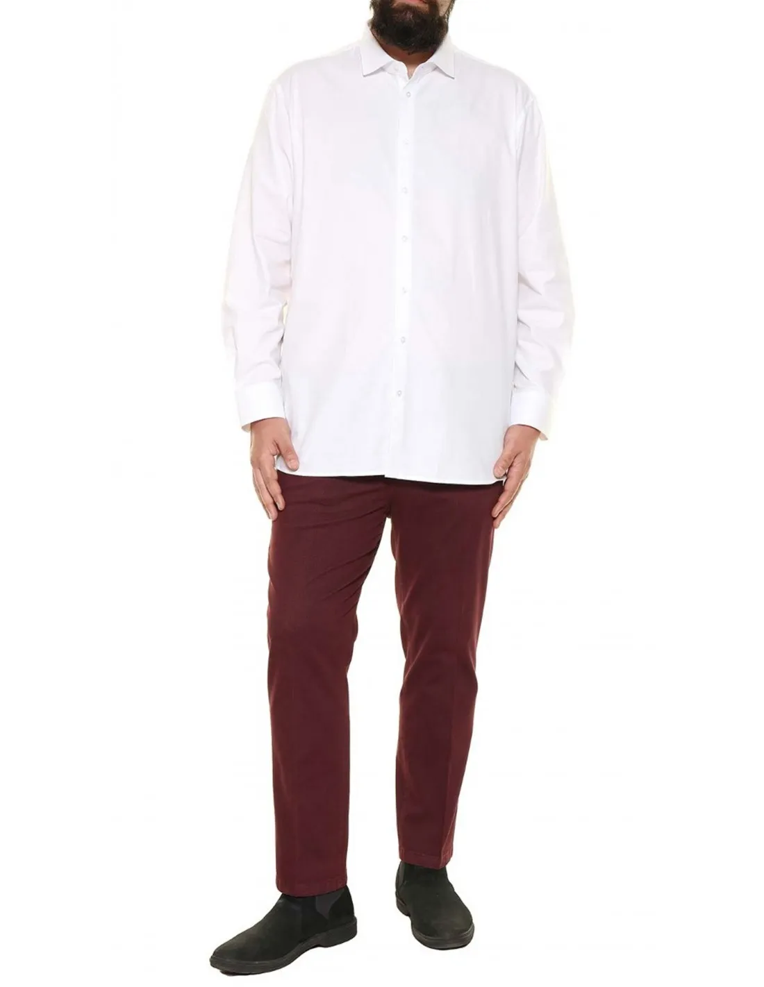 Camicia comoda manica lunga Bianco pr xf