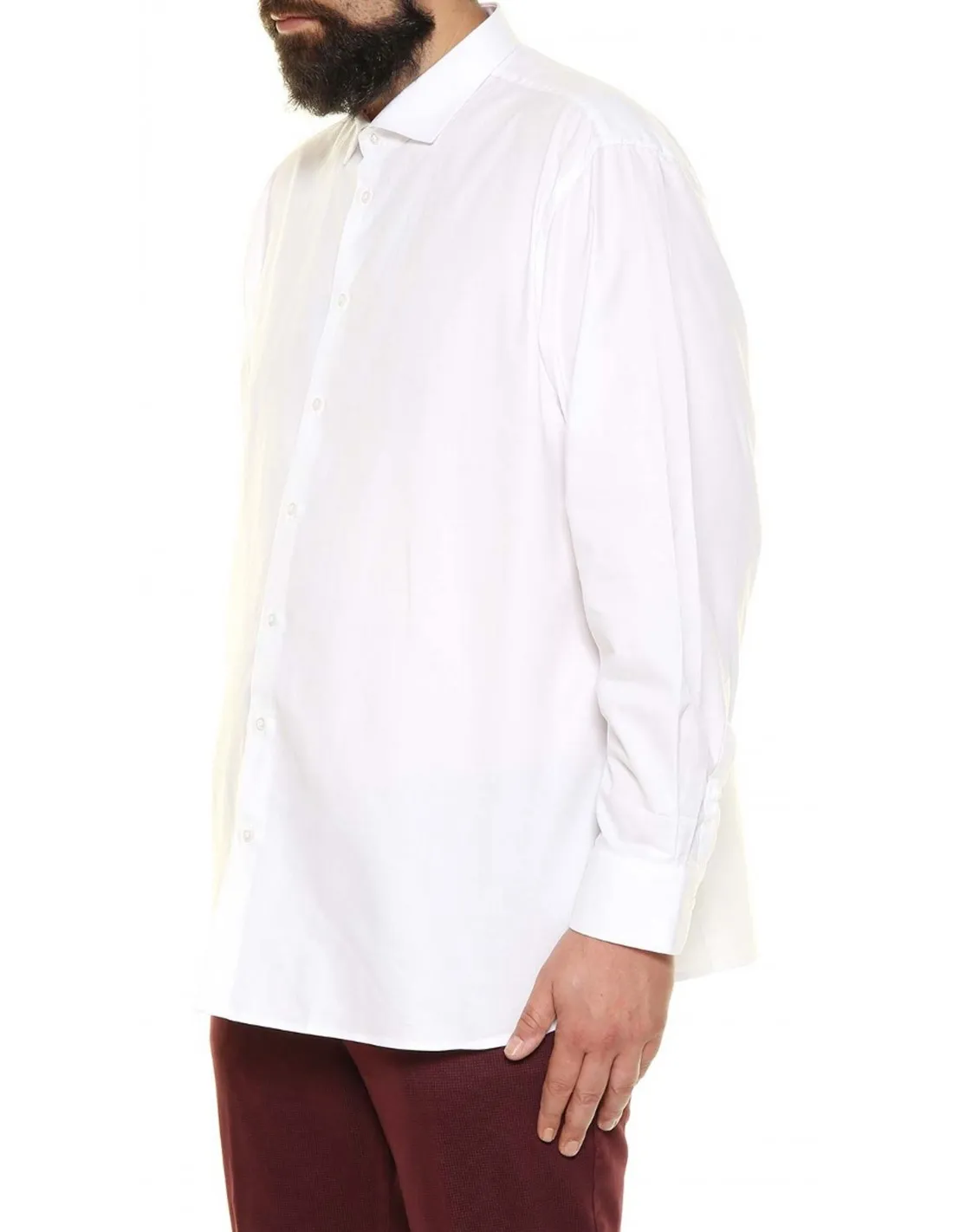 Camicia comoda manica lunga Bianco pr xf