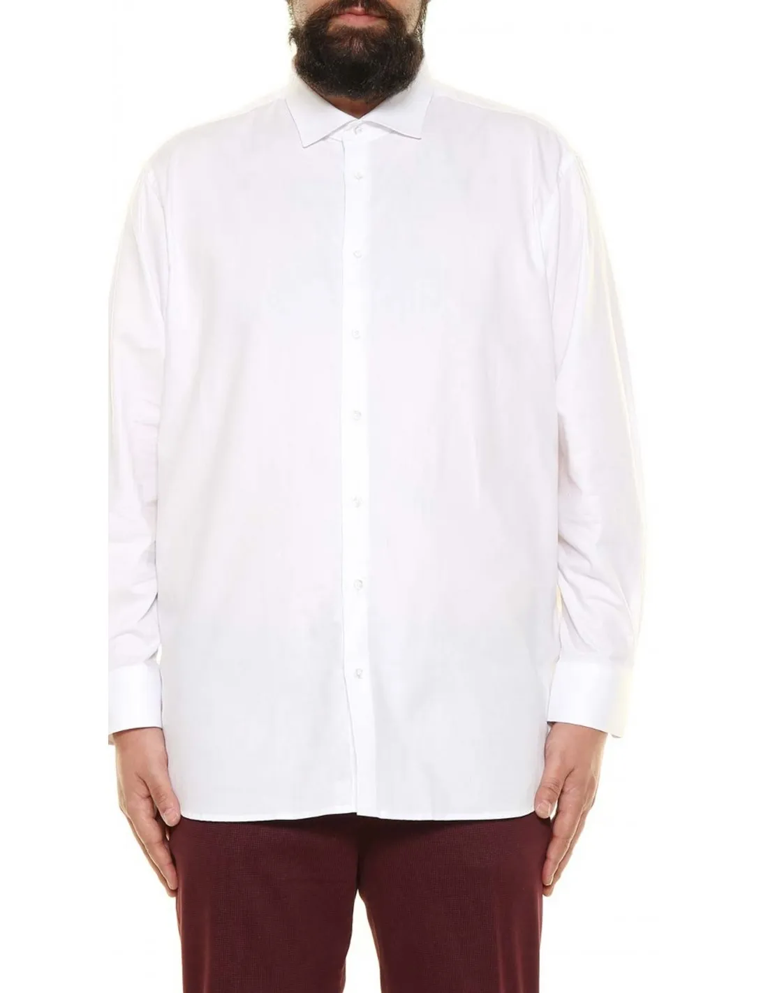 Camicia comoda manica lunga Bianco pr xf