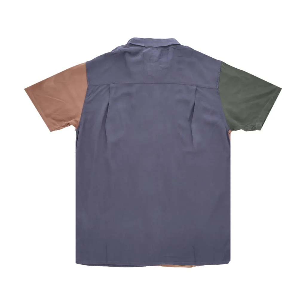 camicia manica corta uomo viscolo ssl shirt STEELBLUE