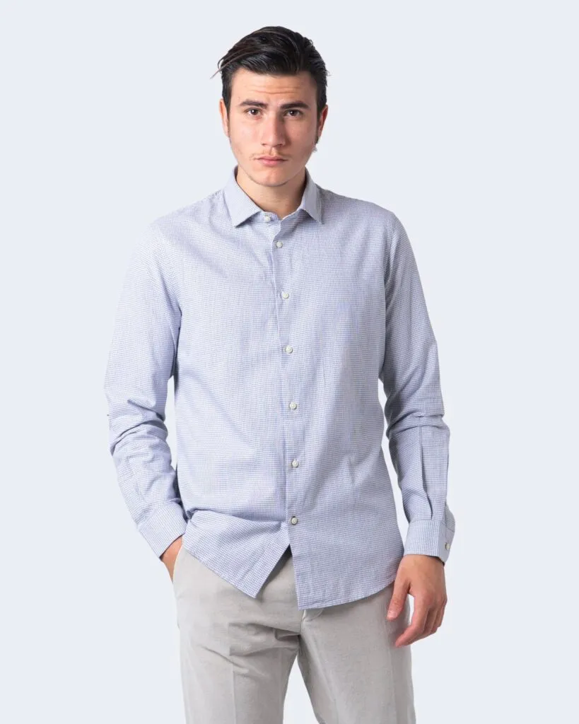 Camicia manica lunga Idra stampa fantasia Bianco