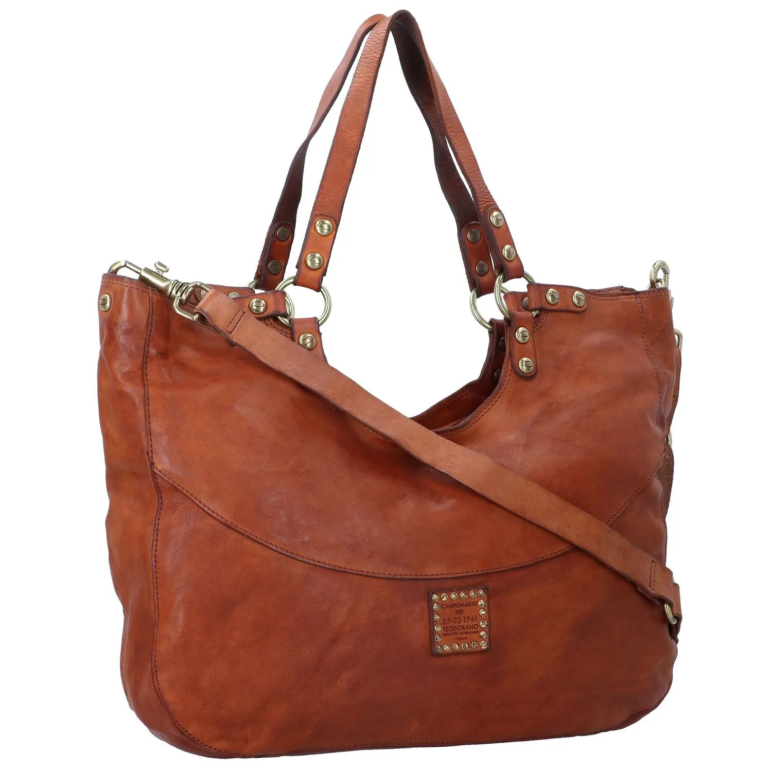 Campomaggi Borsa shopper in pelle 45 cm