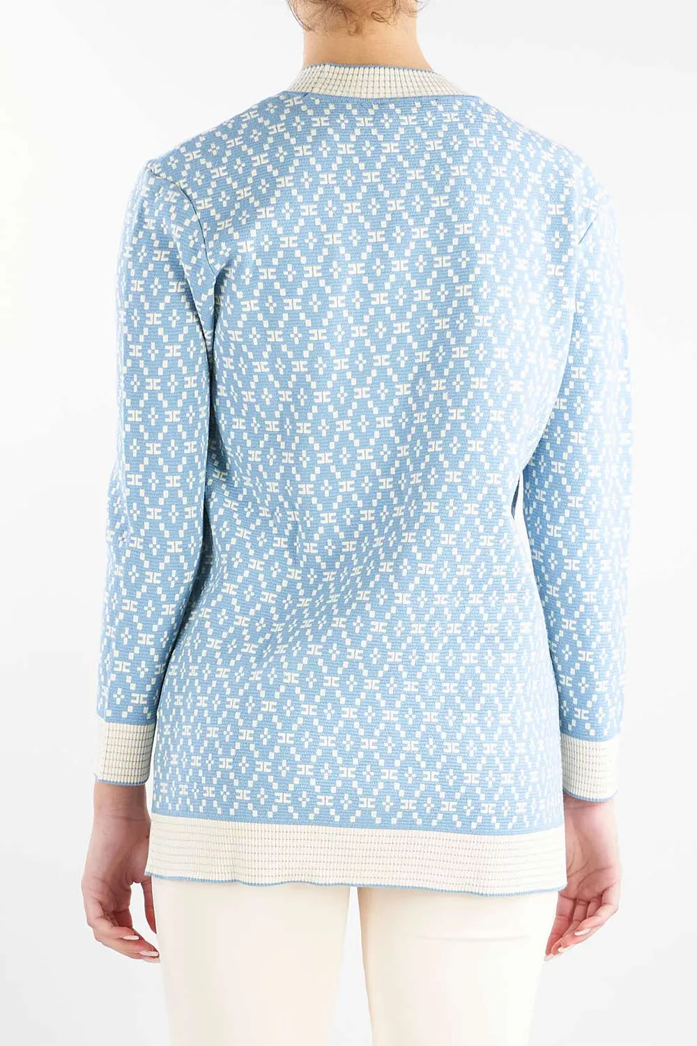 Cardigan Ampio Disegno Losanga