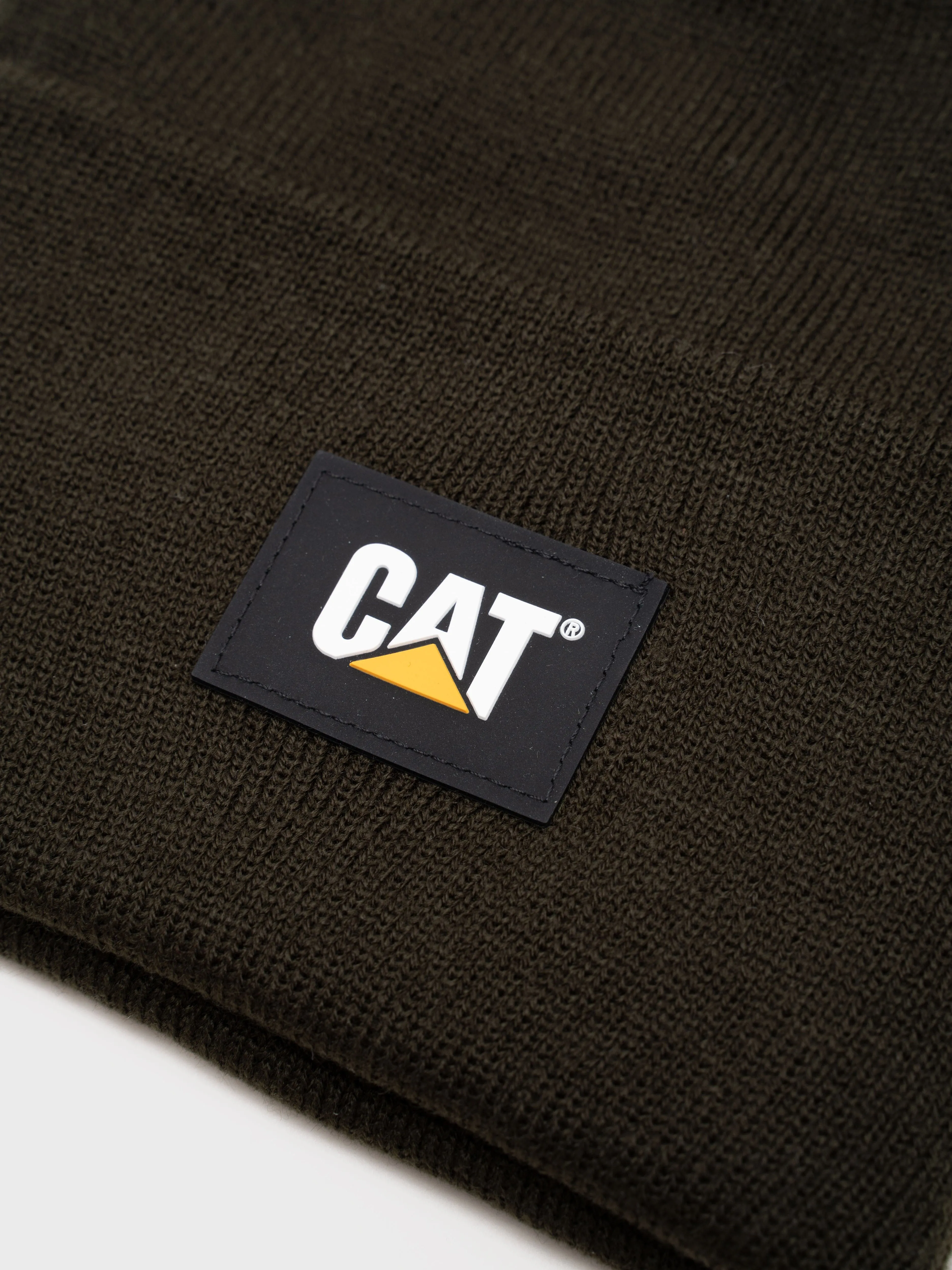 CAT LABEL CUFF BEANIE