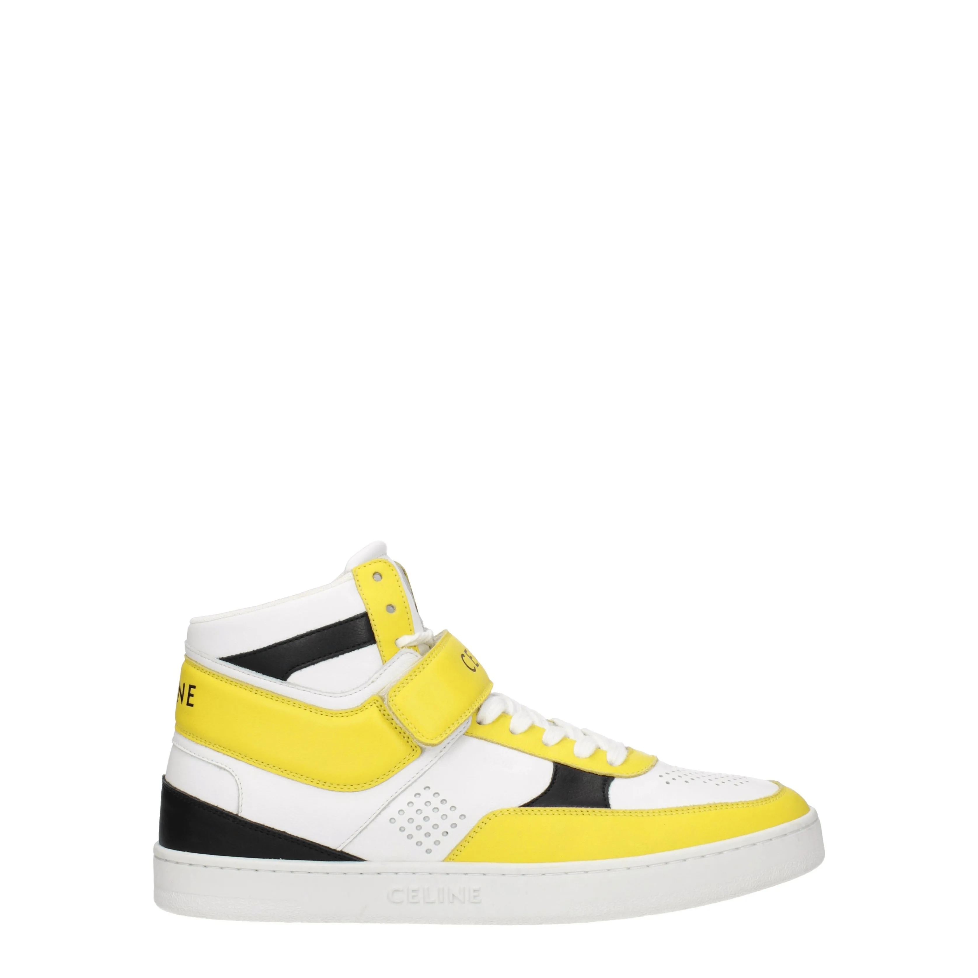 Celine Sneakers Uomo Pelle Bianco/Giallo