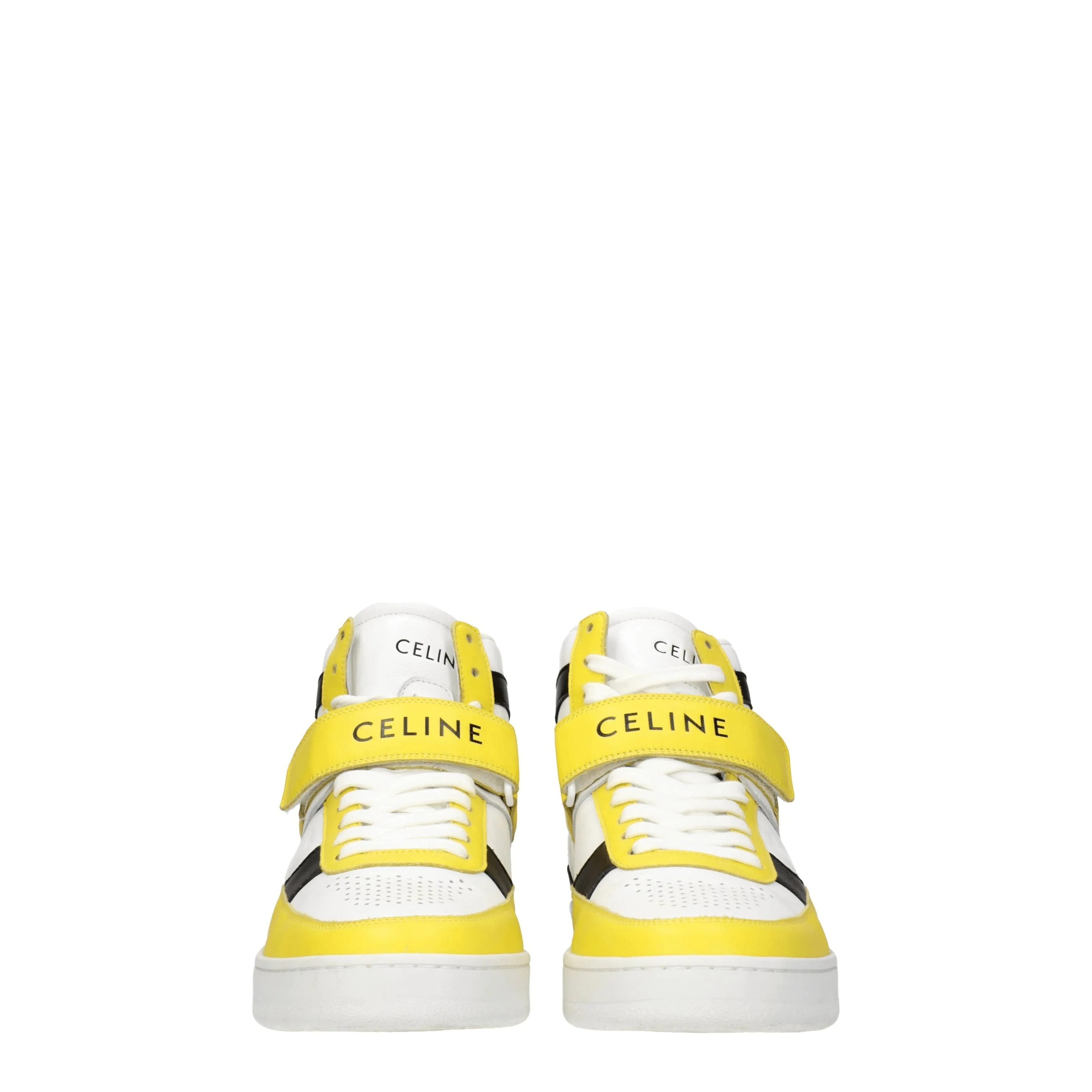 Celine Sneakers Uomo Pelle Bianco/Giallo