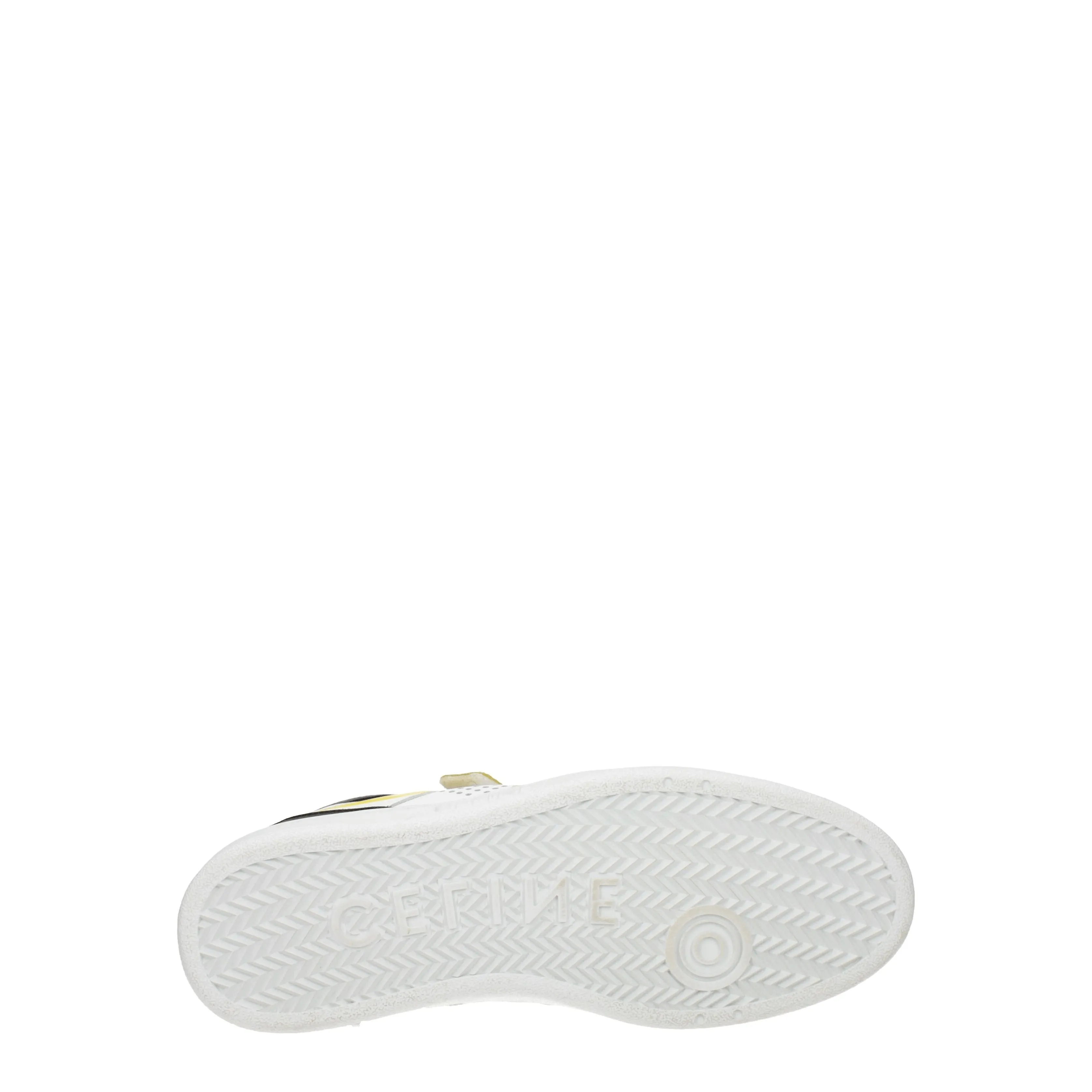Celine Sneakers Uomo Pelle Bianco/Giallo