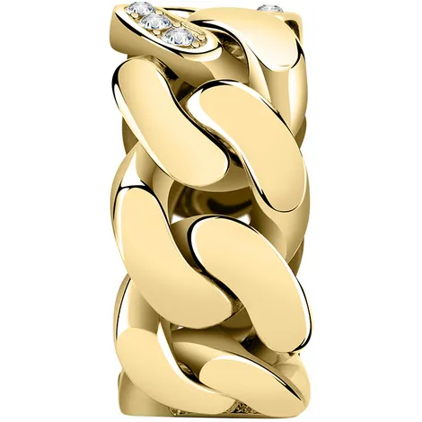 CHIARA FERRAGNI BRAND Anello Chain Chiara Ferragni gold con cristalli