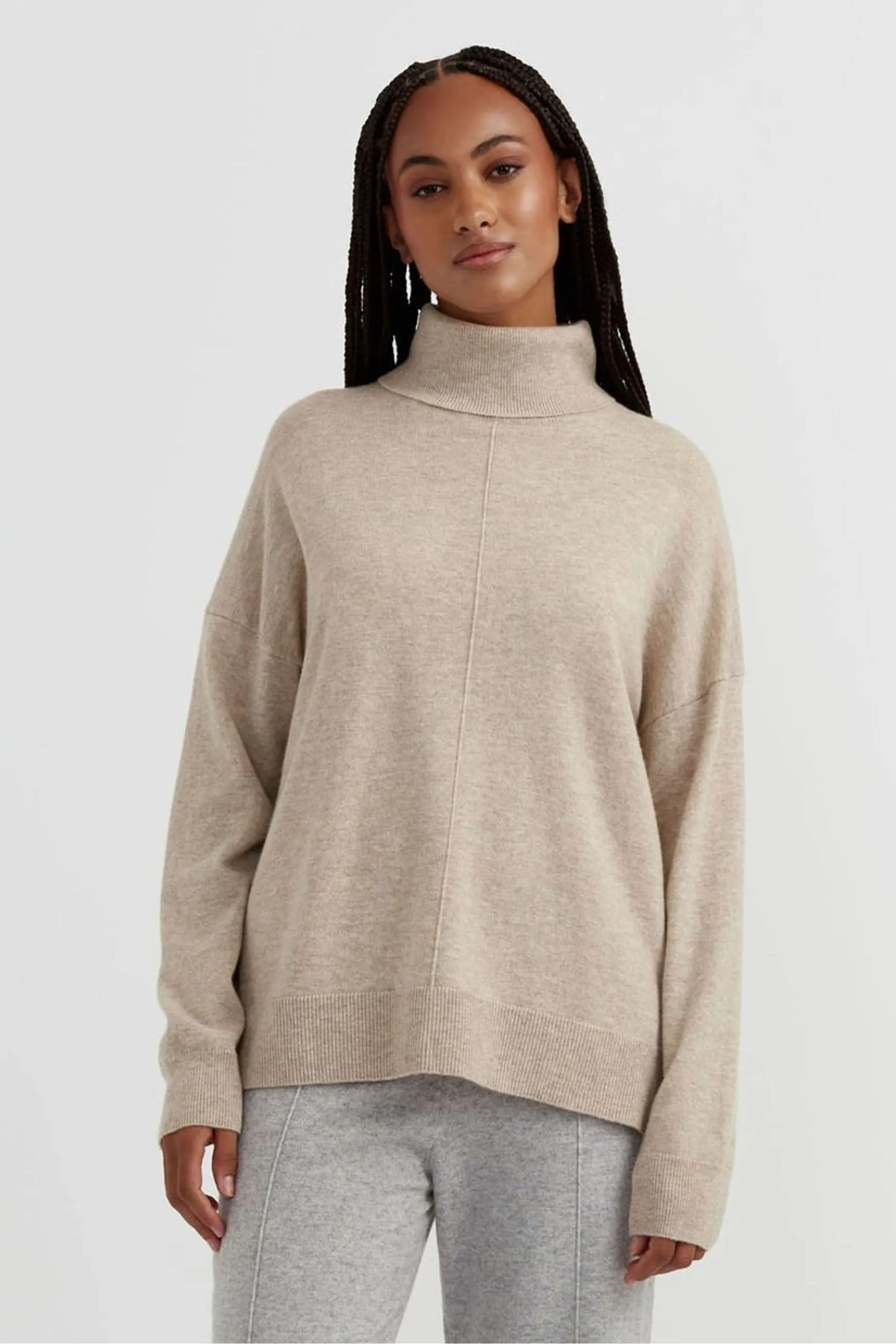 Chinti & Parker - Maglia comoda a collo alto in lana/cachemire    
