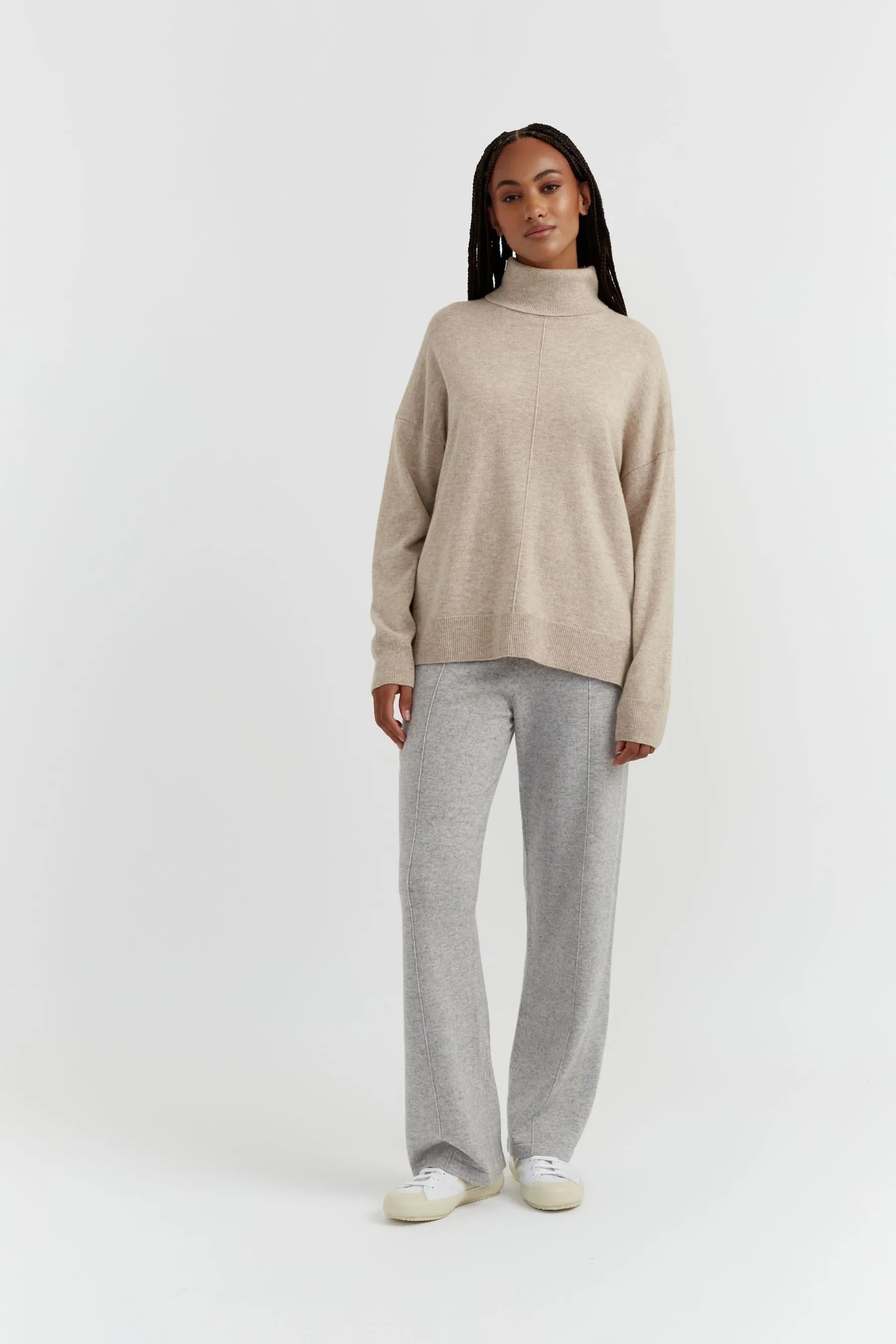 Chinti & Parker - Maglia comoda a collo alto in lana/cachemire    