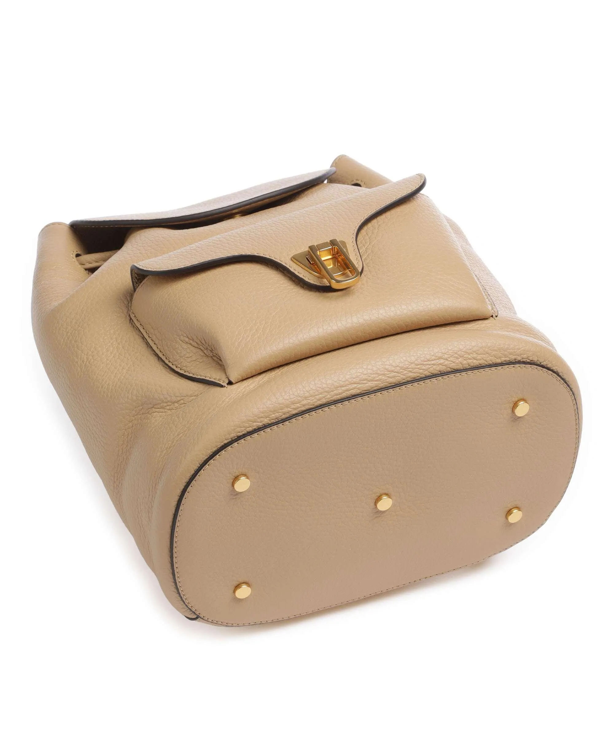  Coccinelle Beat Soft Zaino pelle di vacchetta grana beige  
