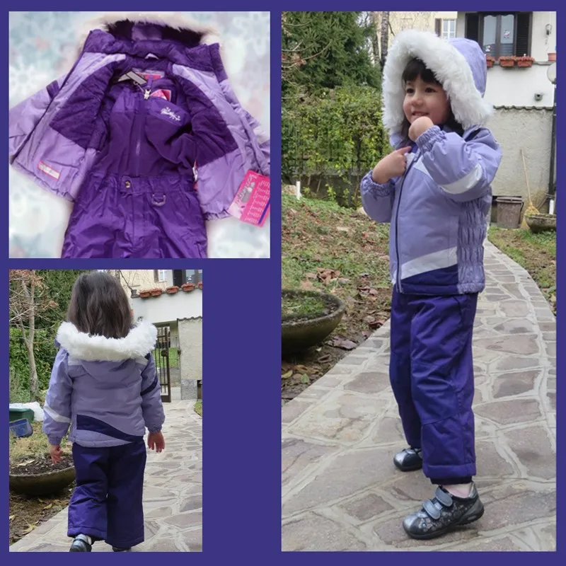 Completo Tuta Sci Unisex 4 - 7 Anni Viola