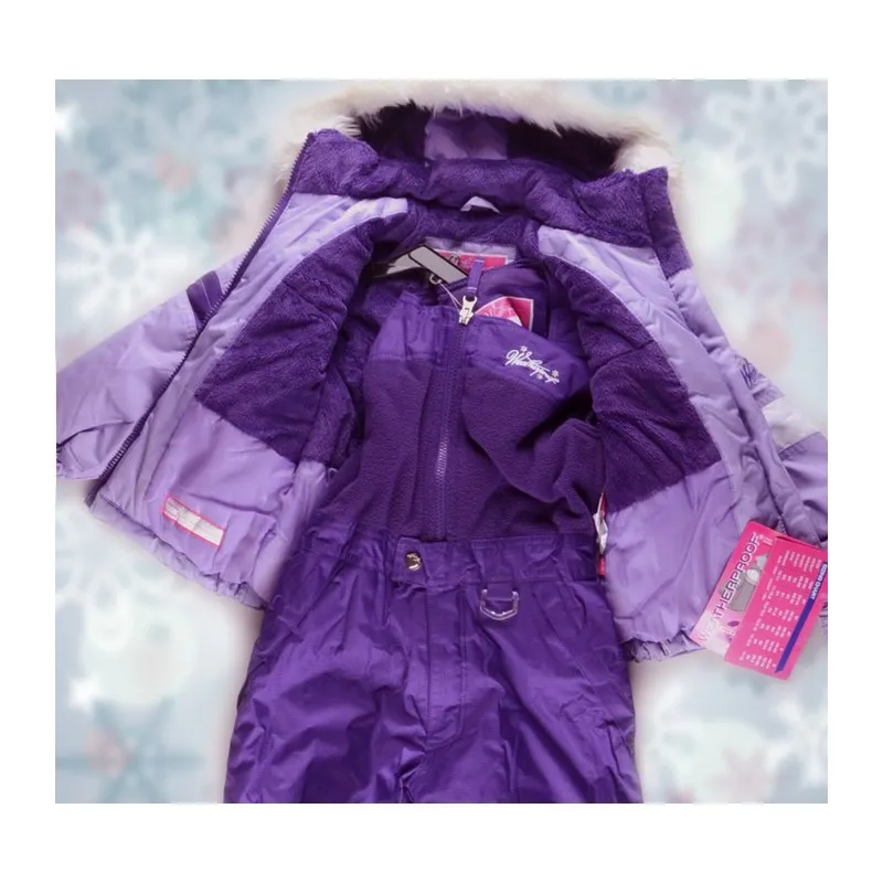 Completo Tuta Sci Unisex 4 - 7 Anni Viola