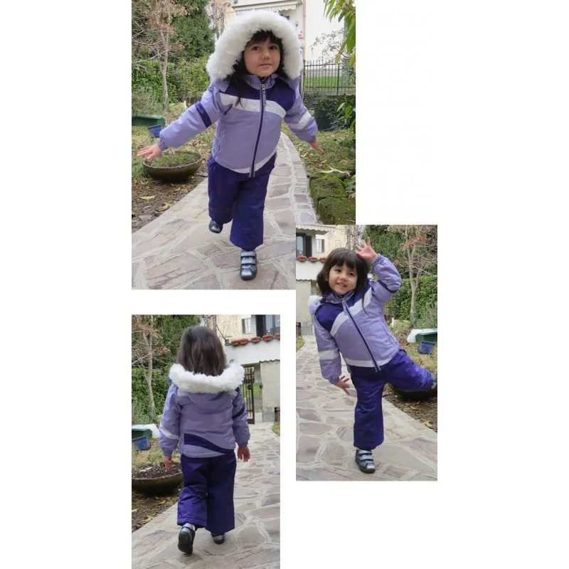 Completo Tuta Sci Unisex 4 - 7 Anni Viola