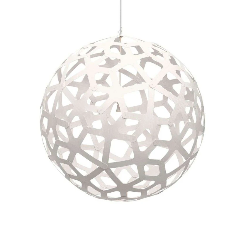 Coral Lampada a Sospensione Ø100 Bianco 2 Lati - David Trubridge | Acquista online