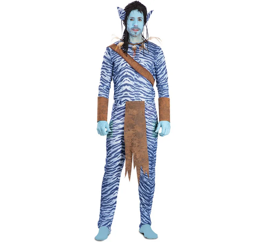 Costume da guerriero blu per un uomo