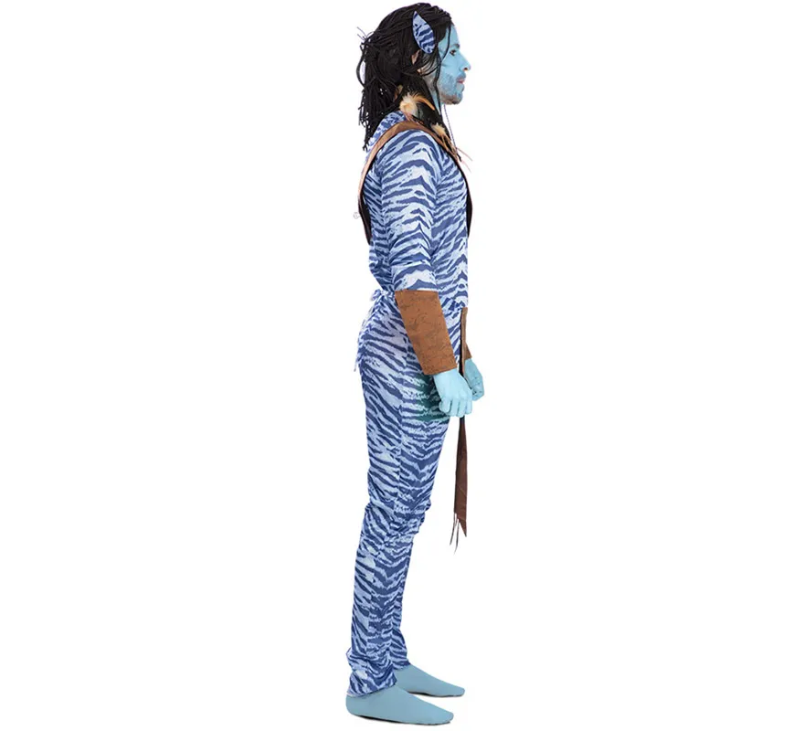 Costume da guerriero blu per un uomo