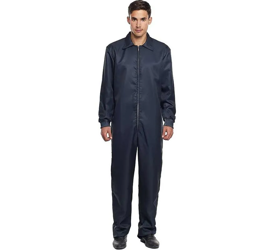 Costume da lavoratore nero o tuta da uomo