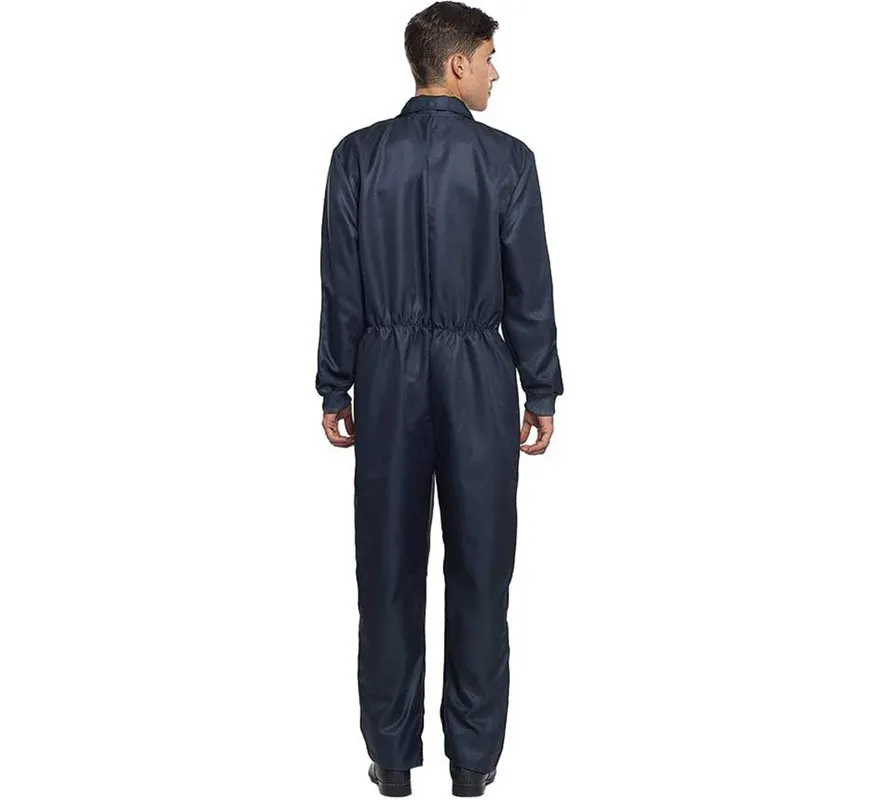 Costume da lavoratore nero o tuta da uomo