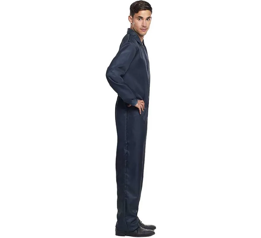 Costume da lavoratore nero o tuta da uomo