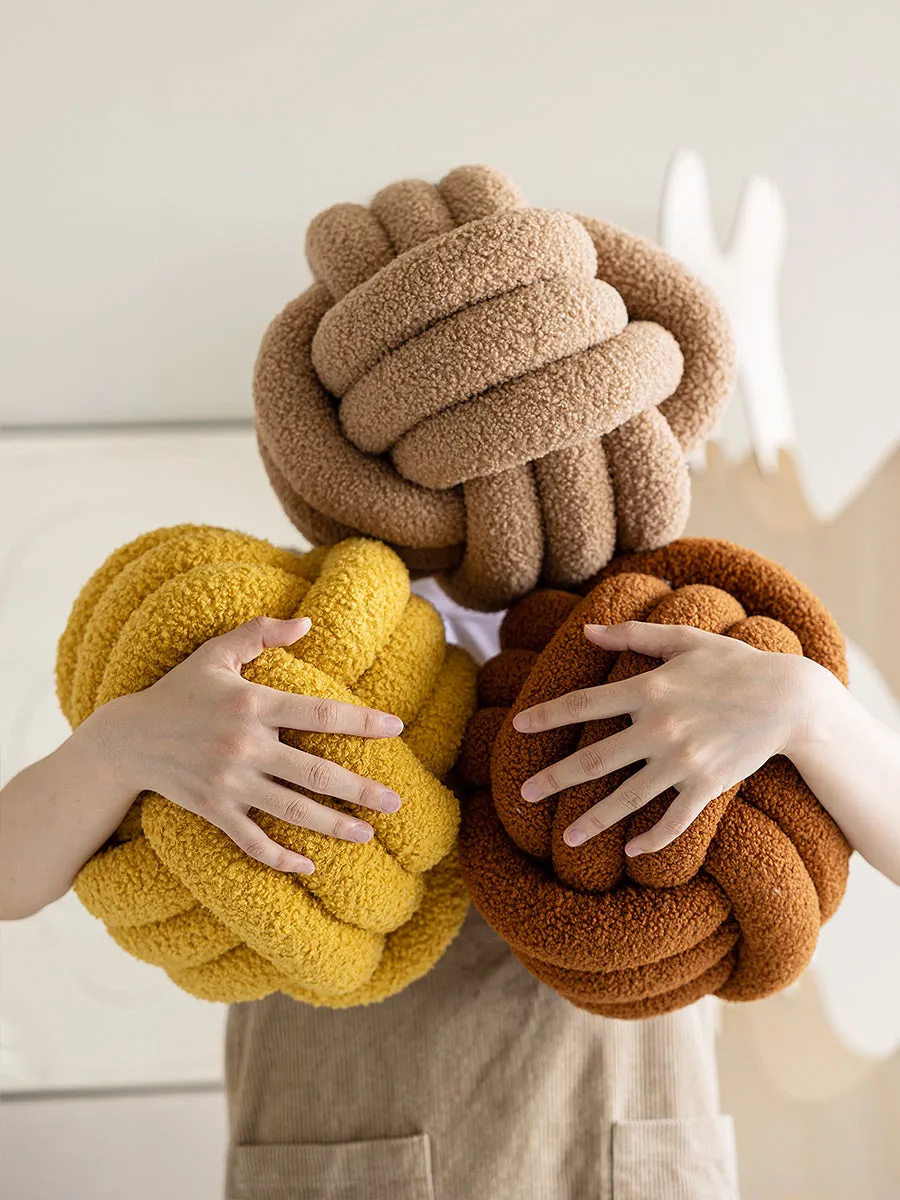 Cuscino di arredo di design in lana d'agnello morbido e delizioso
